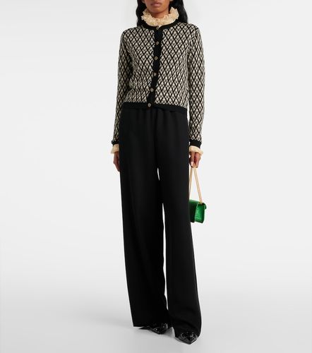Pantaloni a gamba larga in cady couture - Valentino - Modalova