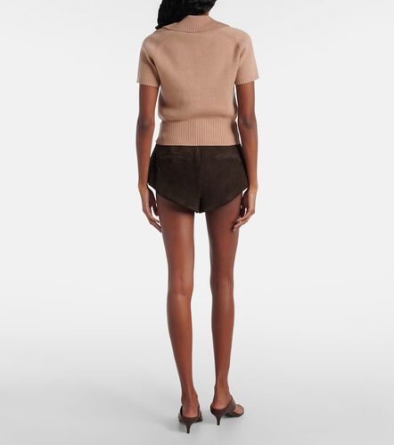 Knitted cotton-blend top - Magda Butrym - Modalova