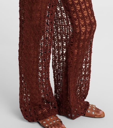 Pantalones anchos de croché de algodón - Anna Kosturova - Modalova