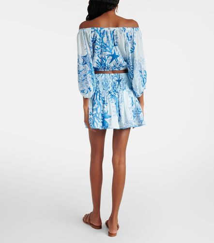 Minifalda Colleen de algodón estampada - Poupette St Barth - Modalova