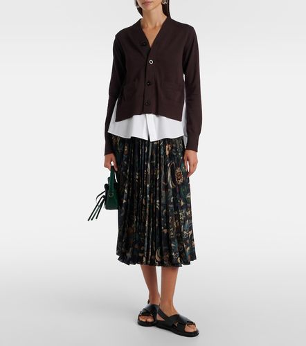 Sacai Cárdigan de algodón a capas - Sacai - Modalova
