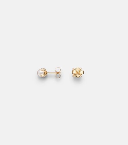 Orecchini Pearl Classics in 18kt con perle e diamanti - David Yurman - Modalova