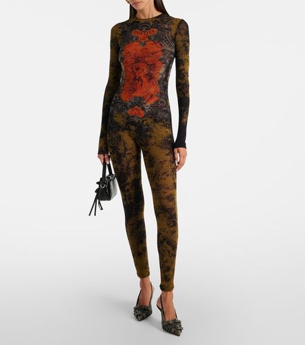 Medallion printed mesh catsuit - Jean Paul Gaultier - Modalova