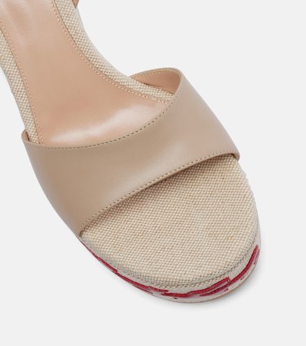 Espadrillas Malia in pelle con zeppa - Gianvito Rossi - Modalova
