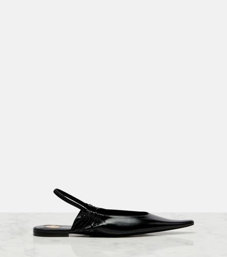 Leather slingback flats - Saint Laurent - Modalova