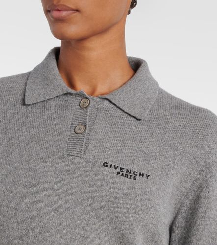 Polo in lana e cashmere con logo - Givenchy - Modalova