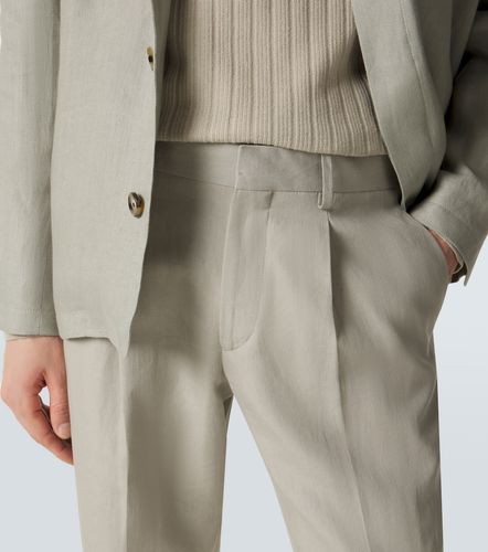 Pantaloni chino in lino, cotone e seta - Lardini - Modalova
