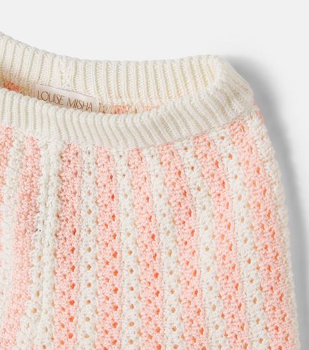 Shorts Mekylane de croché de algodón a rayas - Louise Misha - Modalova
