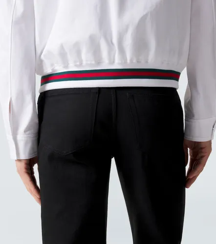 Web Stripe cotton twill jacket - Gucci - Modalova
