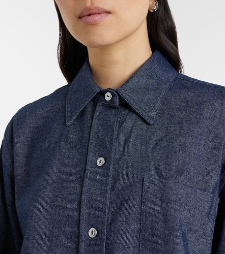 Camicia in chambray di cotone e lino - Vince - Modalova