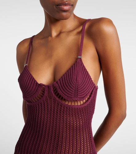 Crochet cotton-blend minidress - The Attico - Modalova