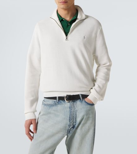 Pullover in cotone con mezza zip - Polo Ralph Lauren - Modalova