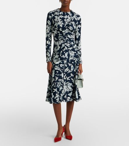 Abito midi con stampa floreale - Erdem - Modalova