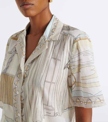 Camisa de algodón estampada - Tory Burch - Modalova