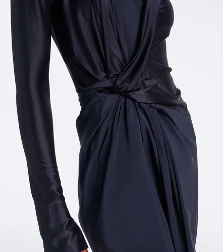 Lea draped silk-trimmed jersey maxi dress - Victoria Beckham - Modalova
