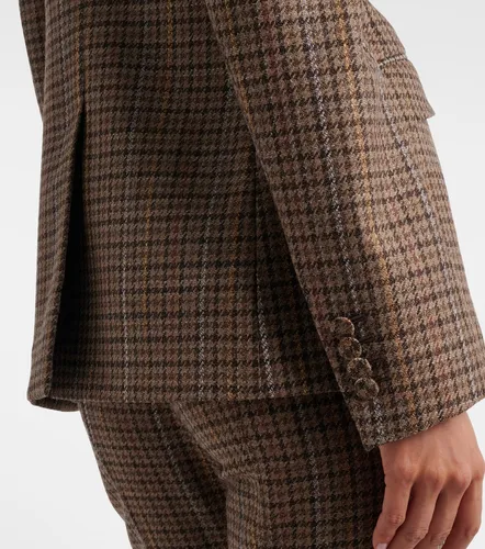 Leiva houndstooth wool and silk blazer - Gabriela Hearst - Modalova