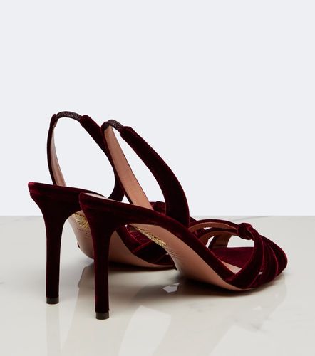 Slingback-Sandalen Tati aus Samt - Aquazzura - Modalova