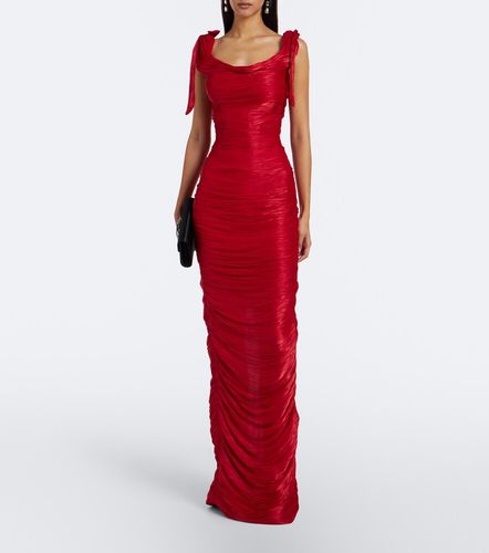 Vestido de fiesta de tafetán plisado - Marmar Halim - Modalova