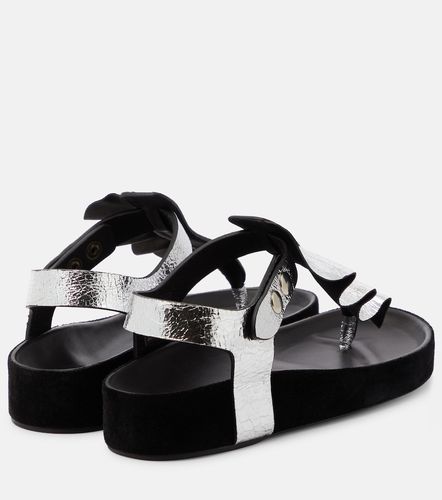 Isela metallic leather sandals - Isabel Marant - Modalova