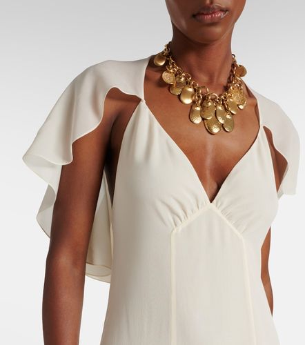Chloé Abito midi in chiffon di seta - Chloe - Modalova