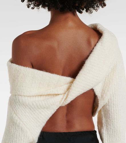Off-shoulder boucle sweater - Christopher Esber - Modalova
