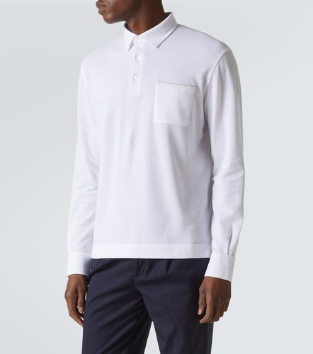 Zegna Polo de algodón con logo - Zegna - Modalova