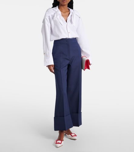 Mules Maysale in rafia e pelle - Manolo Blahnik - Modalova