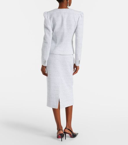 Striped tweed jacket - Alessandra Rich - Modalova