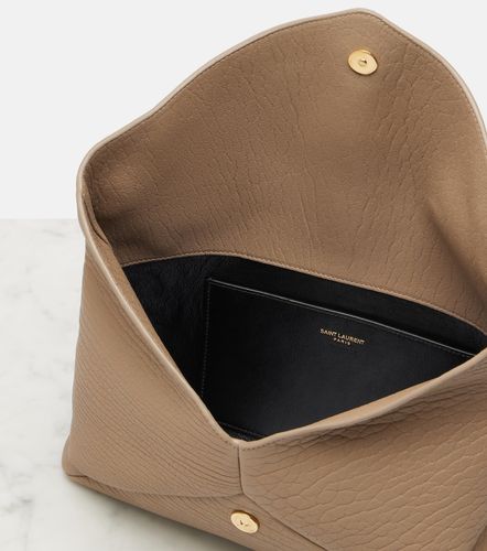 Cassandre Large leather clutch - Saint Laurent - Modalova