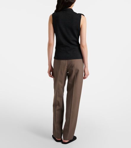 Asymmetric wool-blend tie-neck vest - Lemaire - Modalova