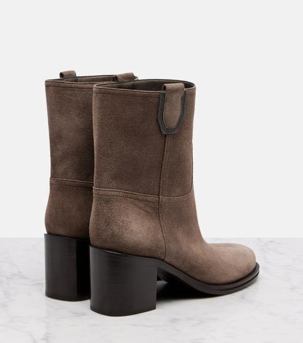 Ankle Boots aus Veloursleder - Brunello Cucinelli - Modalova