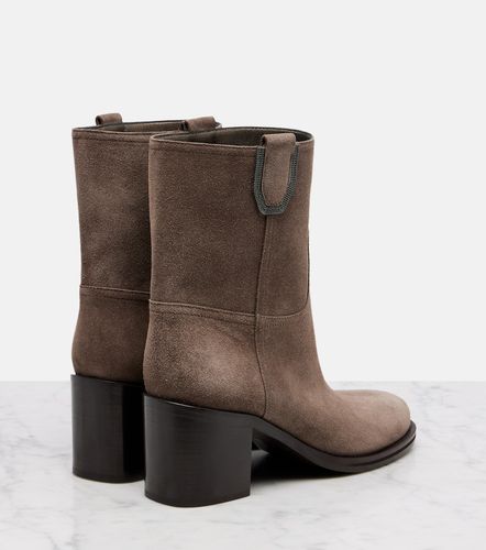 Stivaletti in suede - Brunello Cucinelli - Modalova