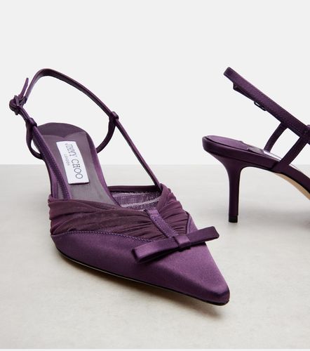 Afia 65 satin slingback pumps - Jimmy Choo - Modalova