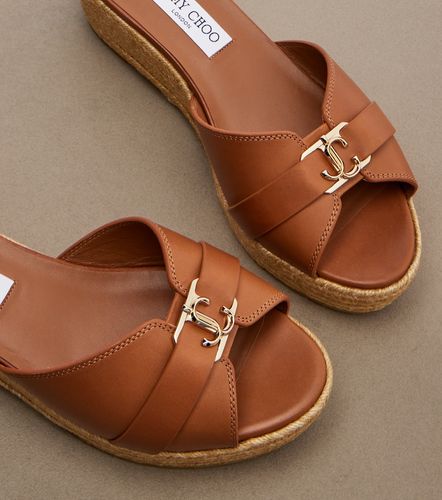 Sandali Leda in pelle con platform - Jimmy Choo - Modalova