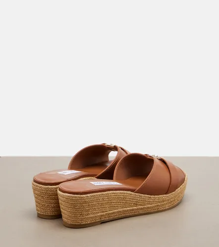 Leda leather espadrille wedges - Jimmy Choo - Modalova