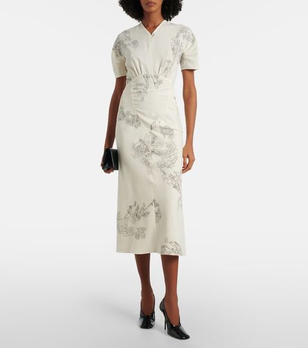 Abito midi con stampa floreale - Victoria Beckham - Modalova