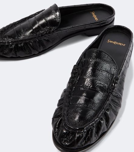Le Loafer eel leather mules - Saint Laurent - Modalova
