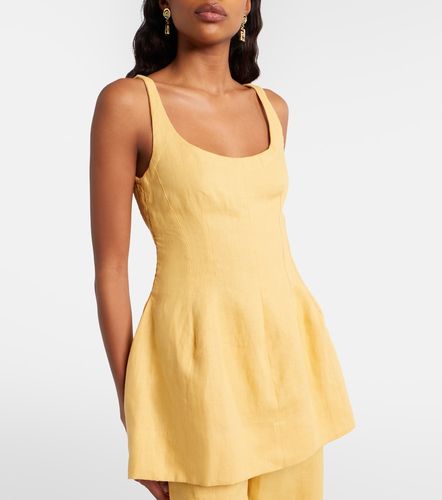 Top Syna de lino con peplum - Faithfull - Modalova