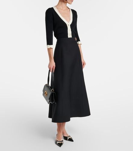 Midirock VGold aus Crepe Couture - Valentino - Modalova