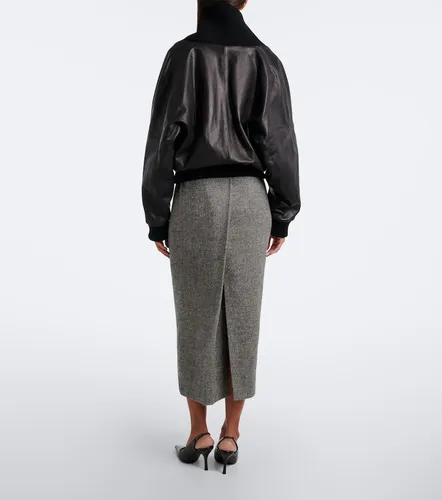 Wool and cashmere-blend midi skirt - Magda Butrym - Modalova