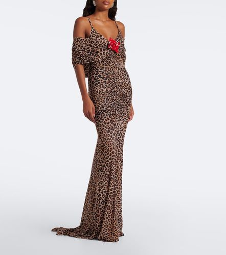 Vestido largo de jersey estampado - Blumarine - Modalova