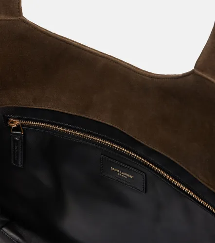 Icare Medium quilted suede tote bag - Saint Laurent - Modalova