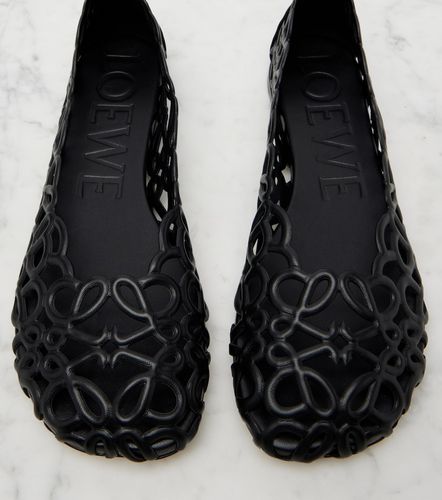 Petal Anagram leather ballet flats - Loewe - Modalova