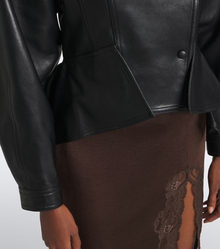 Balmain Asymmetric leather jacket - Balmain - Modalova