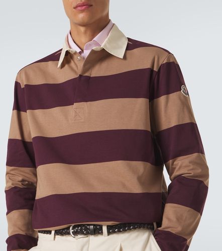 Polo in piqué di cotone a righe - Moncler - Modalova