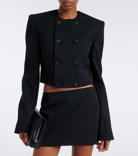 Blazer cruzado cropped de lana virgen - Wardrobe.NYC - Modalova