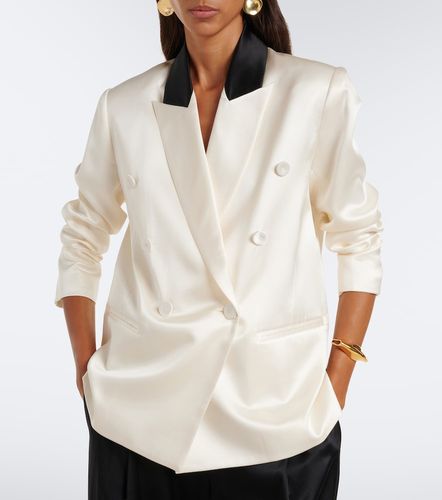 Double-breasted silk satin blazer - The Sei - Modalova