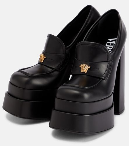 Aevitas leather platform loafer pumps - Versace - Modalova
