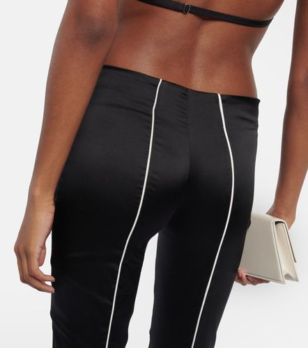 Pantalones flared en satén de seda - Didu - Modalova