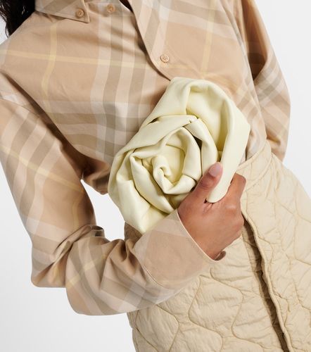 Rose gathered leather clutch - Burberry - Modalova